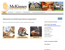 Tablet Screenshot of mckinneyhomeinspection.com